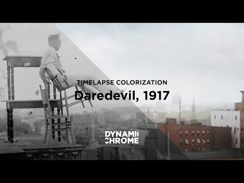 Timelapse Colorization and Restoration: Daredevil, 1917