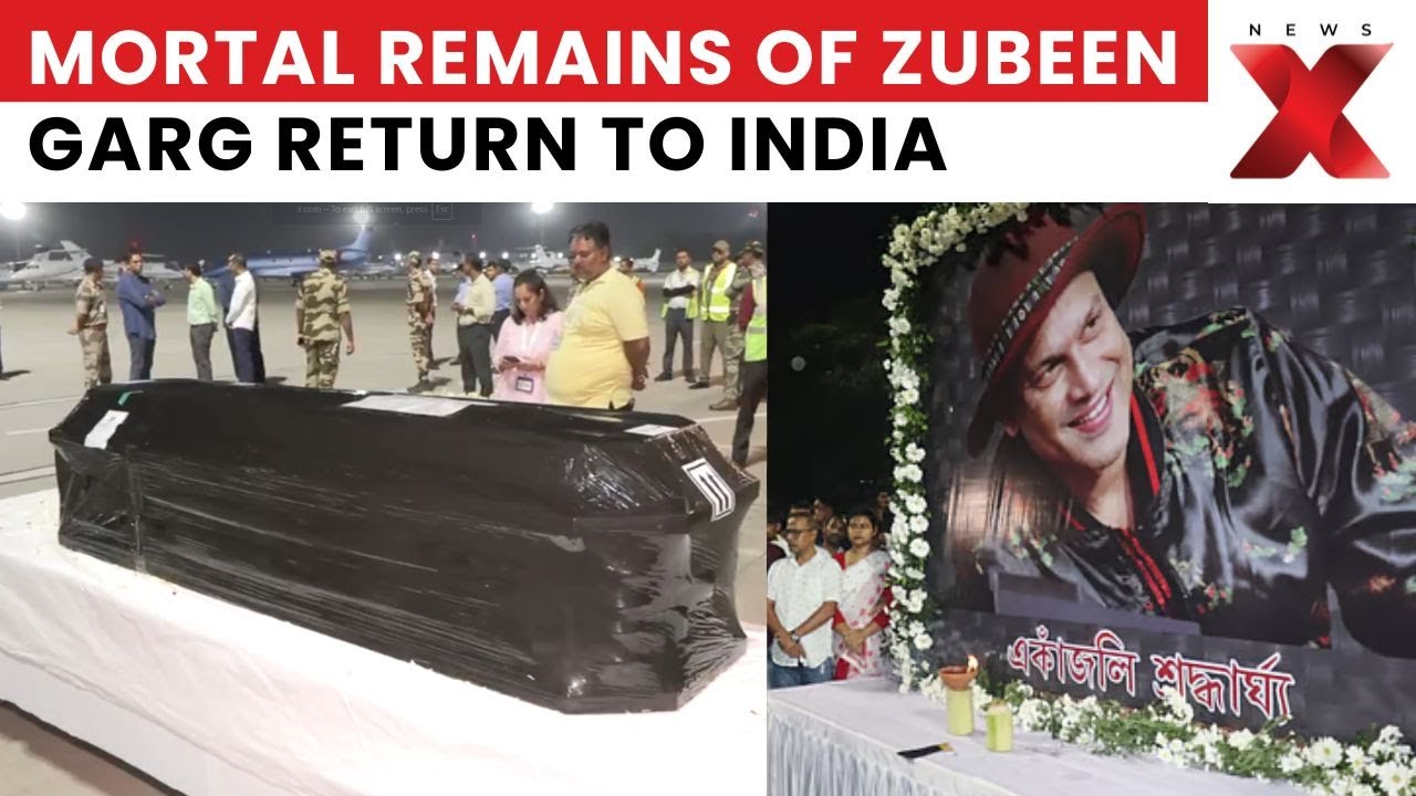 Zubeen Garg Passes Away: Mortal Remains Return to India | Friends & Family Bid Tearful Farewell