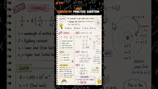 NEET Chemistry: Hydrogen Spectrum Question ⚛️ | Balmer Series Explained #Shorts