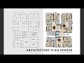 Architectural Floor Plan Rendering || Photoshop Part 1