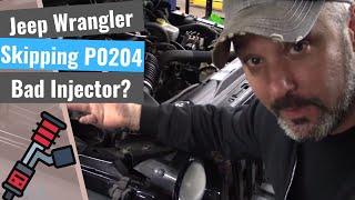 Jeep Wrangler: P0204 Injector Circuit & Misfiring - YouTube