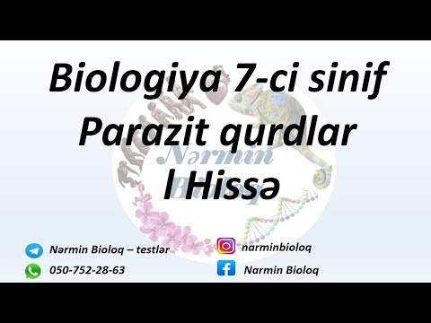 Biologiya 7-ci sinif Parazit qurdlar. l Hissə