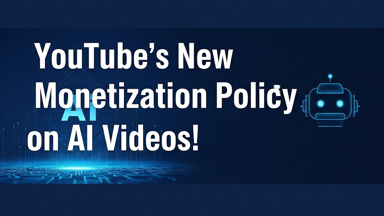 YouTube's New Monetization Policy on AI Videos: All You Need to Know!