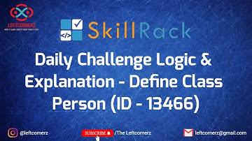 define - class person (10-06-2021) | skillrack daily challenge