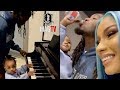 Cardi B & Offset Daughter Kulture Plays Piano With Daddy!