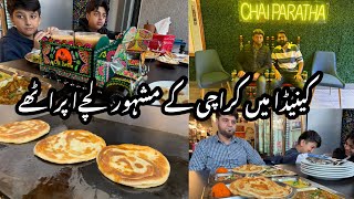 Paratha  Kha Ker Pakistan Yaad Aa Gaya  Chai Paratha Restaurant In Mississauga
