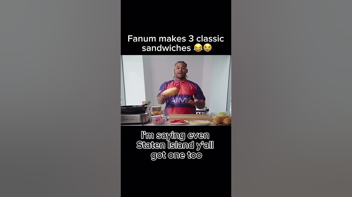 Fanum makes 3 classic sandwiches 💀