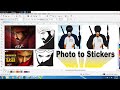 jr ntr rrr movie photo to sticker ||corel draw || tutorial for beginners ||arvind sticker shop