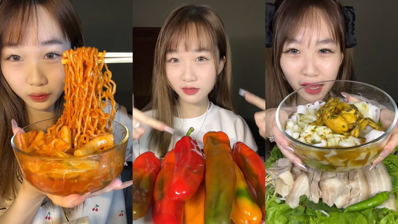 ( food ) Tổng hợp video TikTok - Video mukbang siêu cuốn của Diệu Trinh // id: dieutrinh_1407