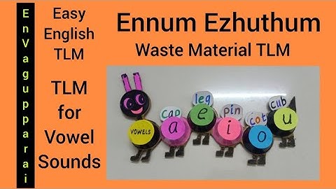 Ennum Ezhuthum//TLM for Vowel Sounds//Waste Material to easy TLM 👍