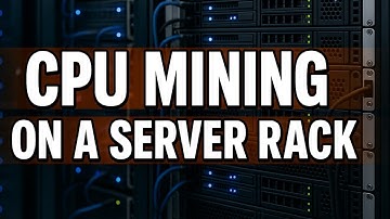 CPU-mining op een oud Lenovo-serverrack
