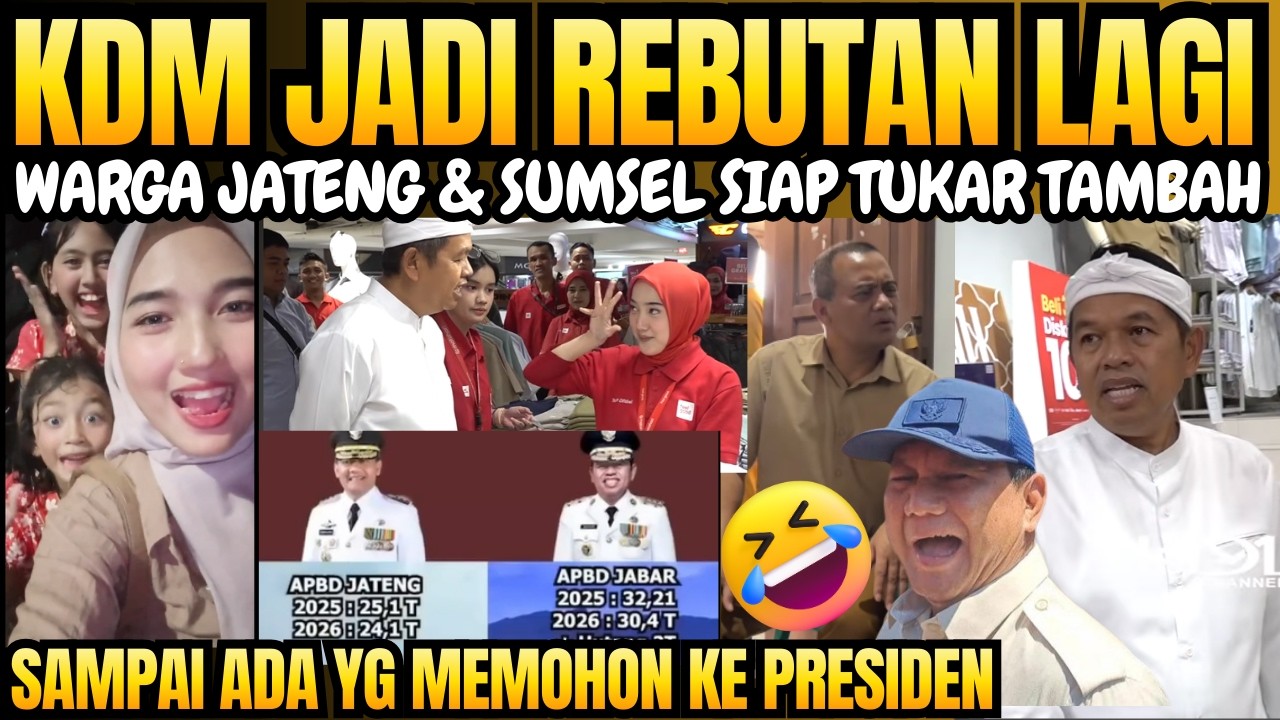 Seru nih! Dedi Mulyadi jadi Rebutan warga Jateng, Sumsel & Tangerang, ada yg siap Tukar tambah, wkwk