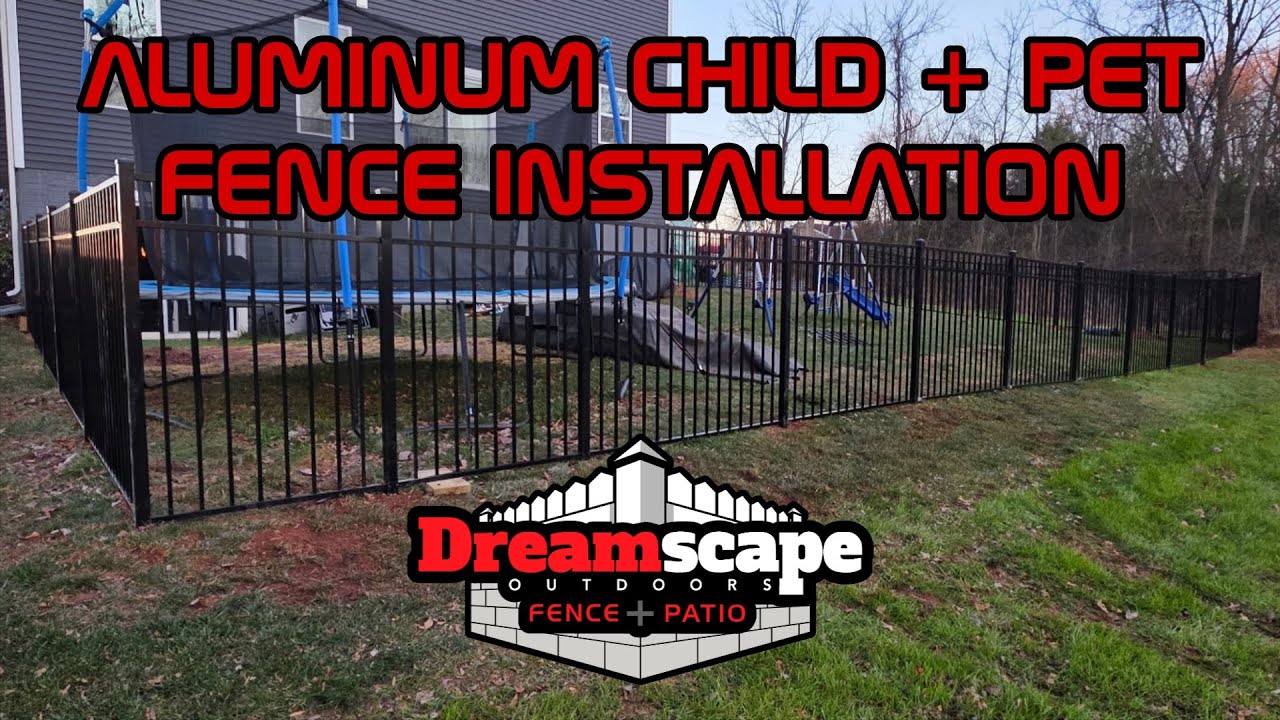 Aluminum Child & Pet Fence Installation | Hanover, PA Fence Company | DREAMscape Outdoors FENCE 