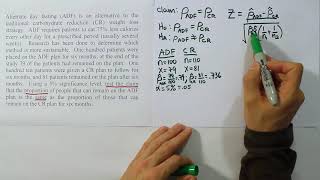 Testing the Difference between Two Population Proportions, Problem 1
