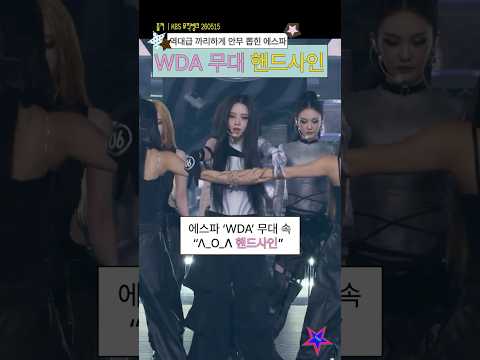 에스파 WDA 무대 속 핸드사인 찾기 #shrots #에스파