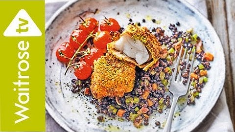 Pistachio Crusted Cod With Lentils | Waitrose