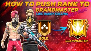 Rank Push Be Like Sk Sabir Boss & Daddycalling || Tips  &  Trick For Rank Pushing