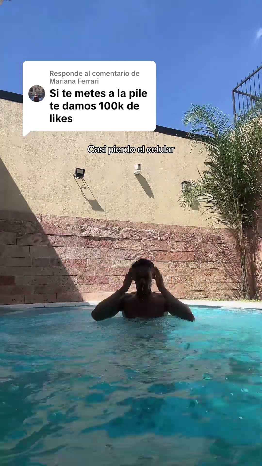 JUANCITO SE METIÓ A LA PILETA??
