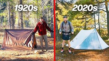 Testing 1925 vs 2025 Camping Gear