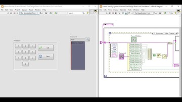 Numpad Door Lock Password Simulation LabVIEW | Part 1