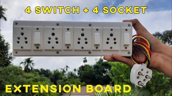 How to make an Extension Board| 4 socket + 4 switch [Step by Step] DIY Extension Box | Robo Techie