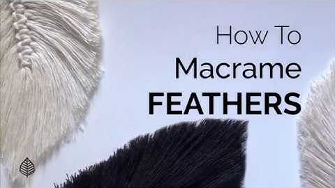 How to Macrame Feathers / Beginner Leaves Tutorial / Rock Mountain Co. 🌿 Fall Decor