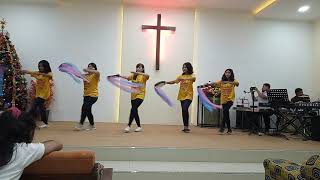 DFC Team - Tamborin Dance 'Yesus Kebanggaanku' by Unlimited Fire Band