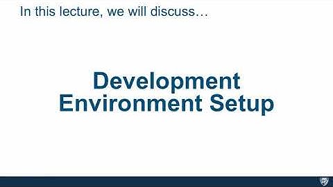 Development Environment Setup part-1