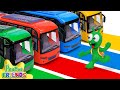 Pea Pea Wants to Hitch a Ride on the Four Colors School Buses - Pea Pea is Late for School
