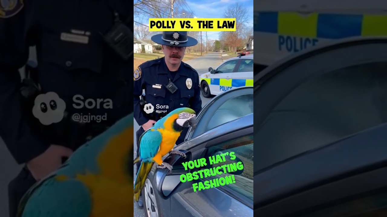 PARROT VS POLICE OFFICER 