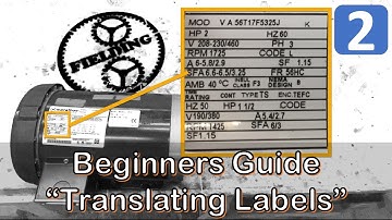 How To Read The Label on Motors; Ultimate Guide To Electric Motors: #069