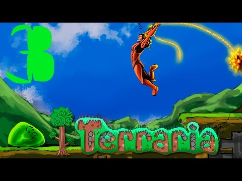 Видео: Прохождение Terraria #3 - Первый крюк