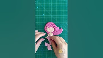 Cùng mình nặn hình cô nàng tiên cá đáng yêu nhé #clay #handmade #diy