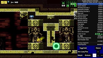 AM2R 1.1.2 Normal 100% No skips in 1:12:43 RTA 1:03:11 IGT