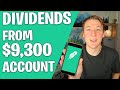 Dividend Income From $9,300 Account | Paid 6 Times | Robinhood Portfolio | How Much Did I Make