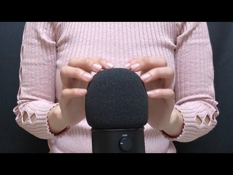 ASMR  Fast Aggressive Fluffy Mic Scratching Tapping