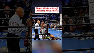 Biggest Mistake in Boxing? Celebrating Before Finished #shorts