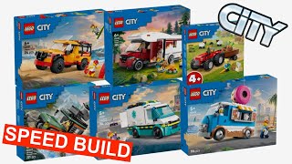 LEGO City Compilation All Great Vehicles Sets January 2025 - Speed Build Review