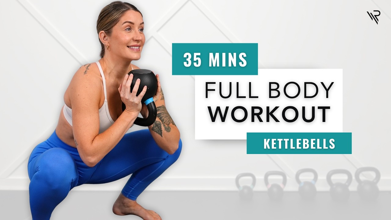 35 Min FULL BODY KETTLEBELL Workout (intermediate/strong beginners) | No Repeats