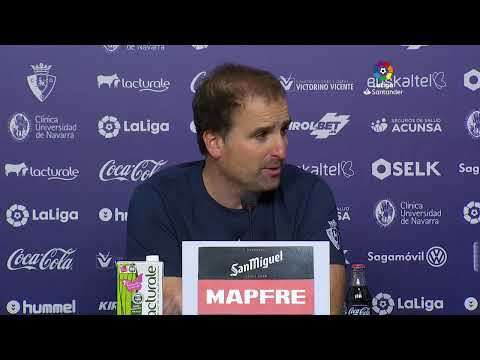 Rueda de prensa C.A. Osasuna vs D. Alavés - Rueda de prensa C.A. Osasuna vs D. Alavés