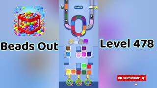 🎮 Beads Out Level 478 Walkthrough 🧩 | Tricky Bead Puzzle Solution | Mini Boss