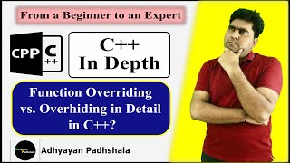 C++ with Linux | Lecture-4.8 Function Overriding vs. Hiding | C++ in Depth Tutorial for Beginners