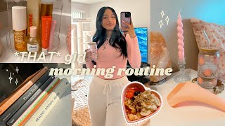 *THAT GIRL* 8AM morning routine 🍓realistic, cozy & productive ✨