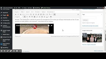 Inserindo vídeo do Youtube em um post do WordPress