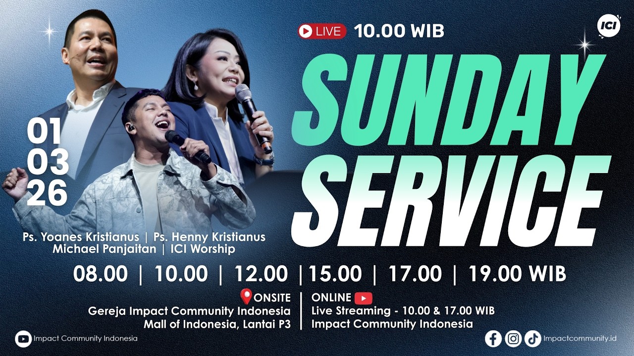[LIVE] #1 IMPACT COMMUNITY INDONESIA | 01 MARET 2026 | 09.45 WIB | PS. YOANES & HENNY KRISTIANUS