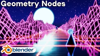 Futuristic Abstract Loop Animation 🪐 Geometry Nodes (Blender Tutorial)