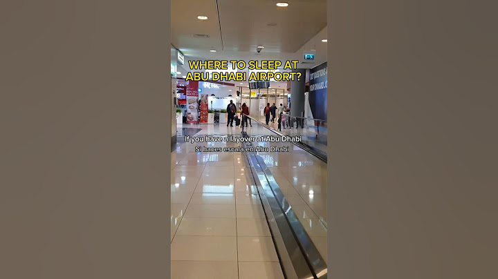 🇦🇪 Where to SLEEP🛌 in ABU DHABI International Airport ✈️| Layover