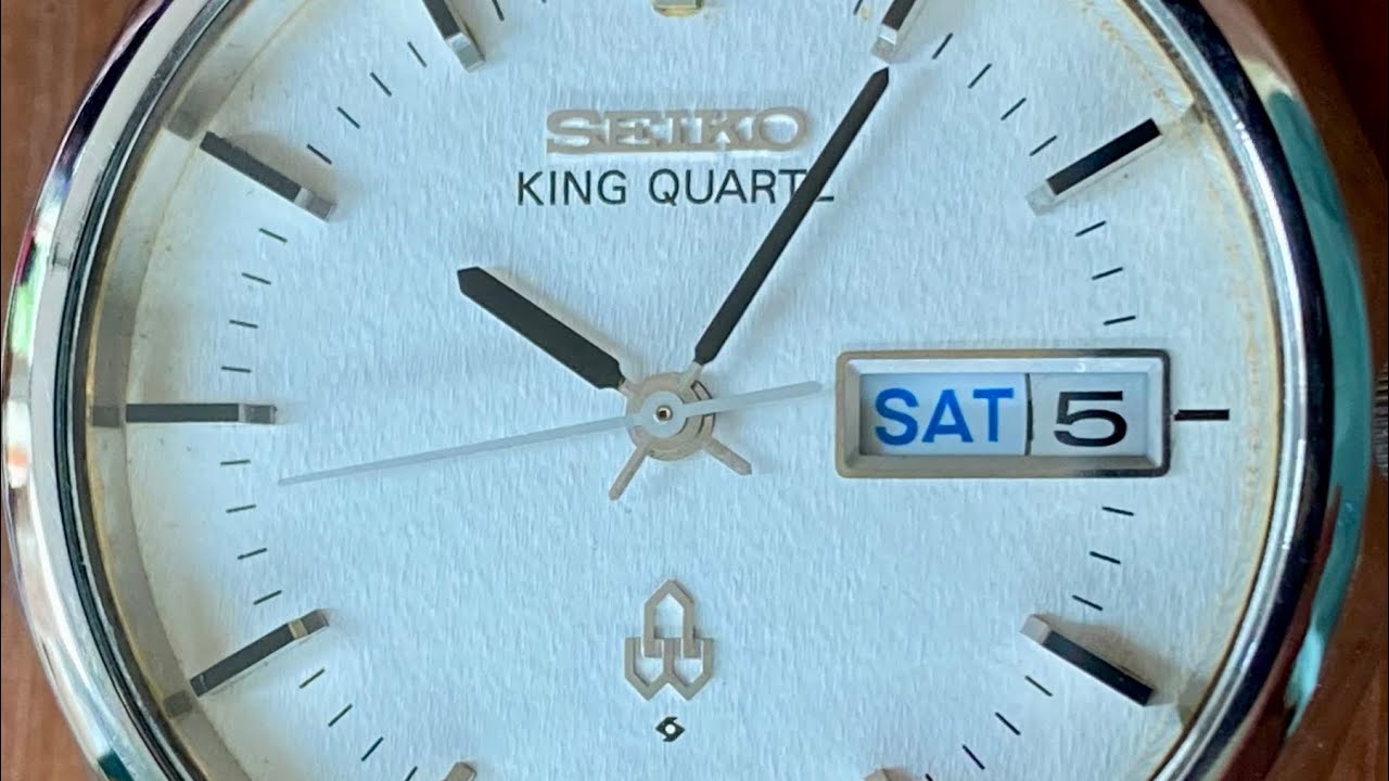 Vintage Seiko King Quartz 4823-8120 Snowflake Dial - Applied Hour 