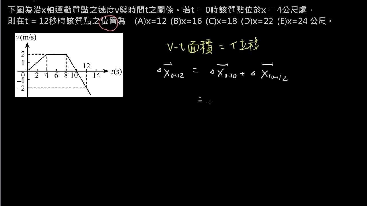 高二_1-2_01_習題2(v-t圖的練習) - YouTube