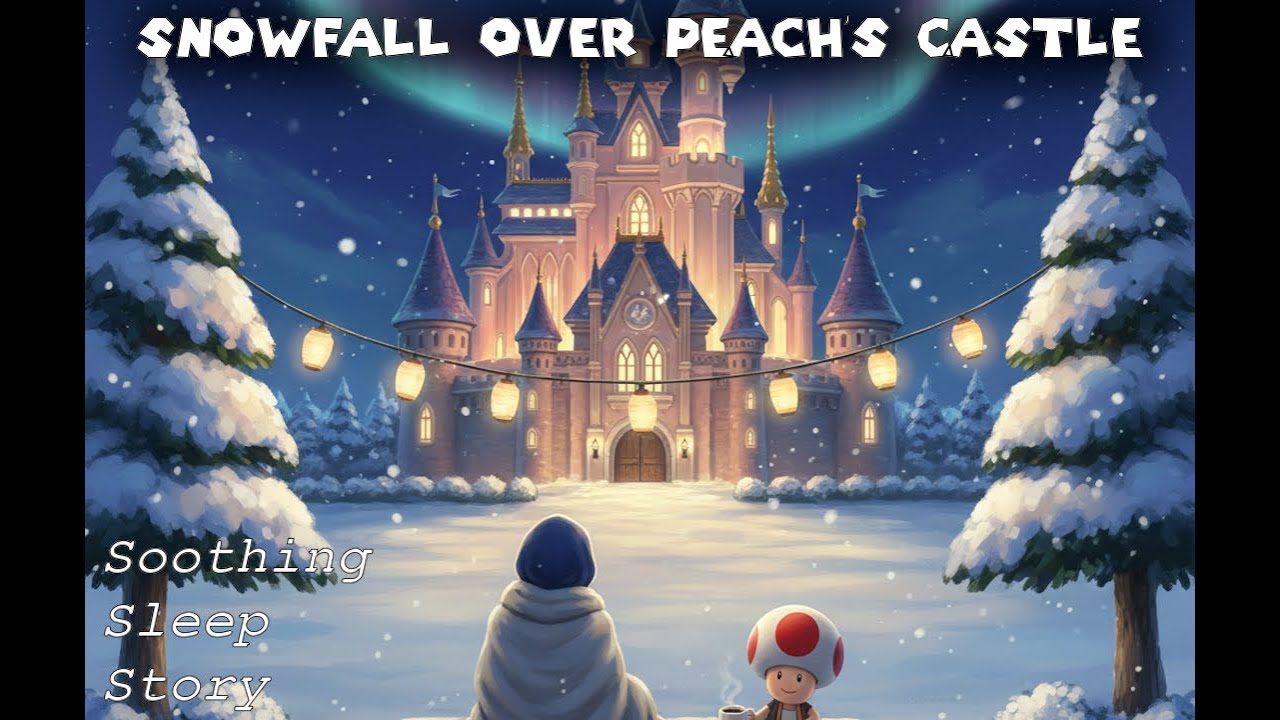 *NO ADS*  Fall Asleep in Peach’s Castle – Cozy Mario Winter Bedtime Story for Deep Sleep